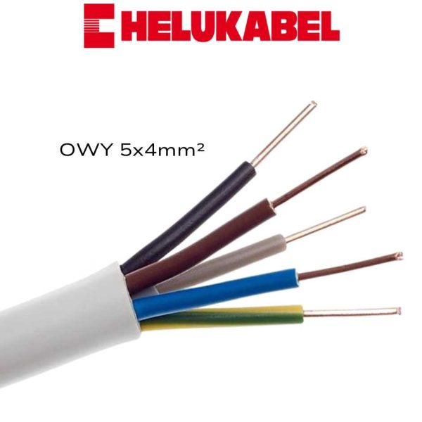 Electric cable OWY 5x4mm2 cable H05VV-F 5G4