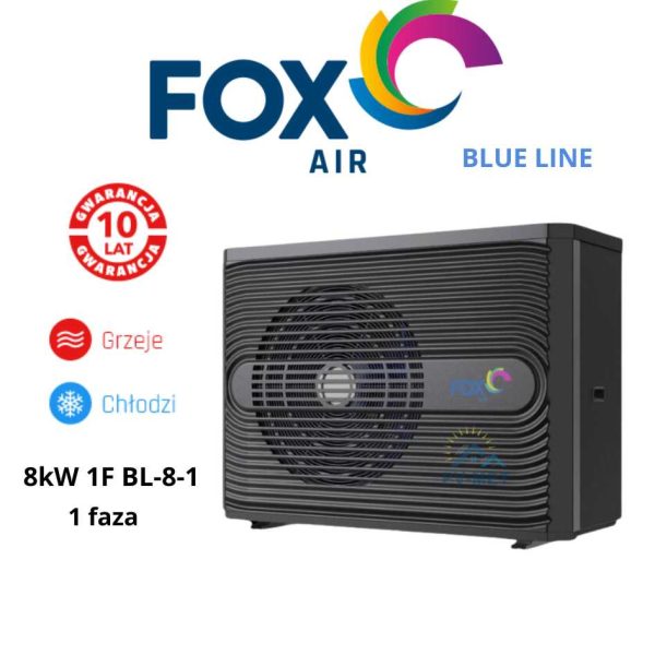 FoxAir 8kW 1F (BL-8-1) Wärmepumpe Blue Line Monoblock-Außengerät