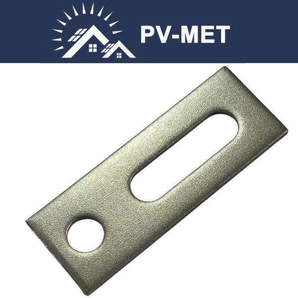 Photovoltaic mounting adapter 80x30x4 mm stainless steel