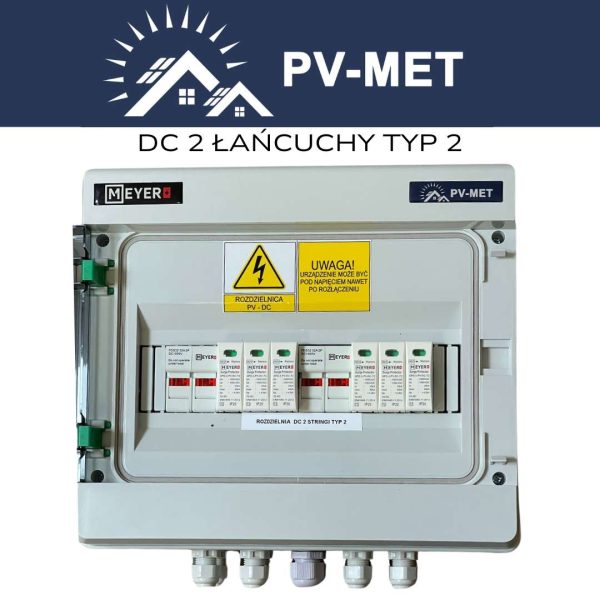 Rozvádzač PV-MET DC T2, 2 reťazec