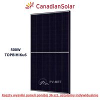 Panel fotowoltaiczny Canadian Solar 500W TOPBiHiKu6 N-type bifacial